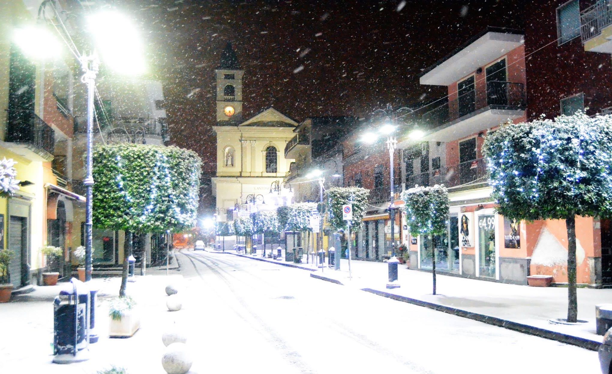 Poggiomarino sotto la neve